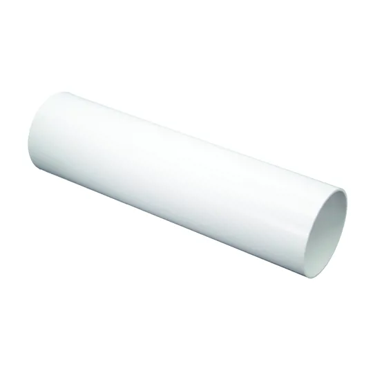 Floplast RP2.5W 68mm White Round Downpipe 2.5m