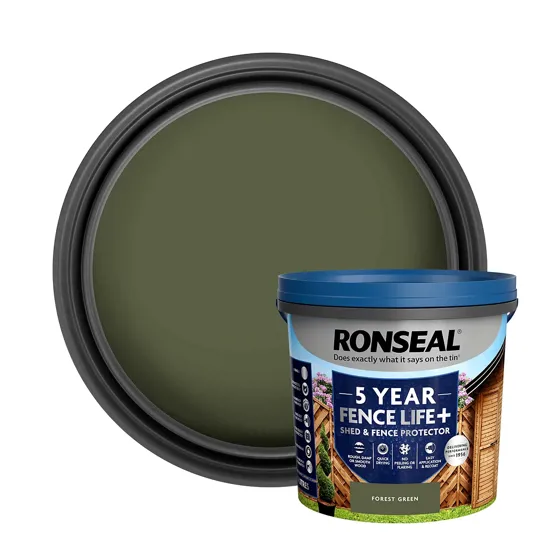 Ronseal Fence Life +  Forest Green 5ltr