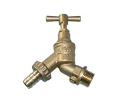 VHBC DZR Brass Hose Union Bibcheck, 1/2 Inch