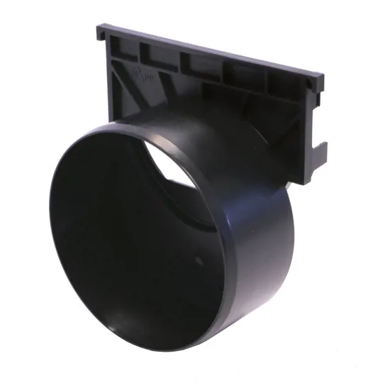 Aco Raindrain / Hexdrain Outlet End Cap Black MK2