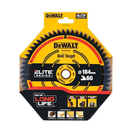 DeWalt DT1670-QZ Circular Saw Blade 184 x 16mm x 60T