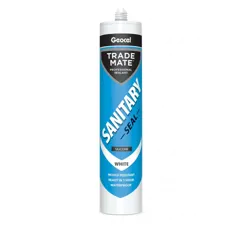 Geocel Trade Mate Sanitary Sealant White, 310ml