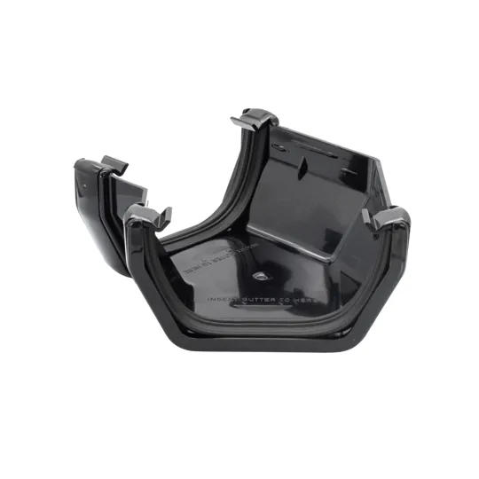 Floplast RAS2B 114mm Black Square 135� Gutter Angle