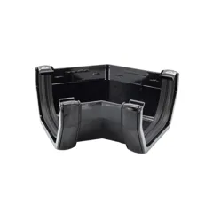 FloPlast RAS2B 114mm Black Square 135° Gutter Angle