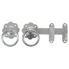 John George GatePro 1136 Ring Gate Latch BZP Plain, 150mm / 6 Inch