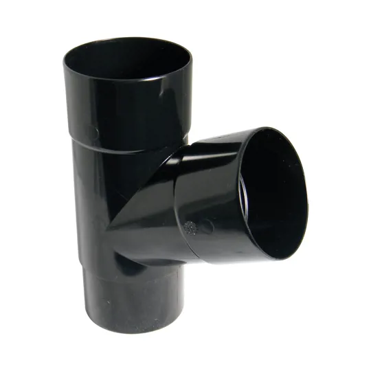Floplast RYH1BL 80mm HiCap Black 67.5� Downpipe Branch