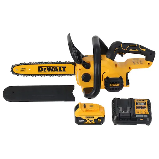 DeWalt DCMCS565P1 18v XR Brushless 30cm Chainsaw Kit 1 x 5amp/Charger