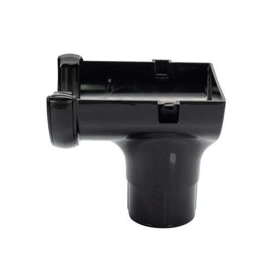 Floplast RO2B 112mm Black Half Round Gutter Stop End Outlet