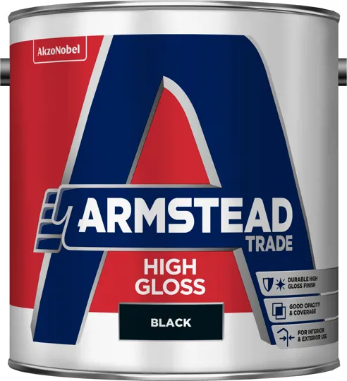 Armstead Trade High Gloss Black 2.5lt