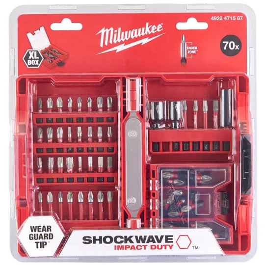 Milwaukee 4932471587 70 Piece Shockwave Impact Bit Set