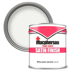 Macpherson Trade Satin Finish Brilliant White, 2.5L