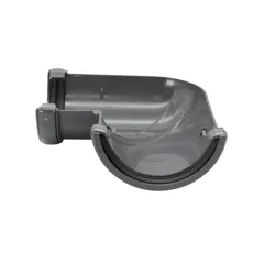 FloPlast RA1AG 112mm Anthracite Grey Half Round Gutter 90° Angle
