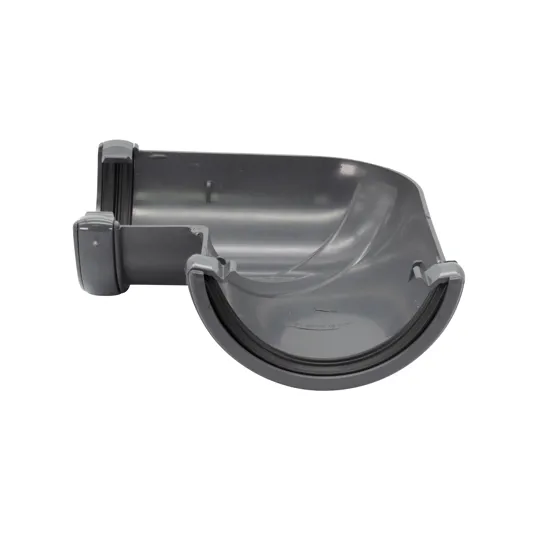 Floplast RA1AG 112mm Anthracite Grey Half Round Gutter 90� Angle