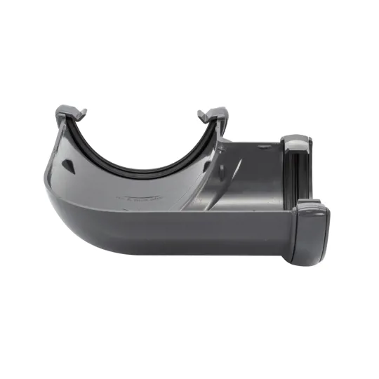 Floplast RA1AG 112mm Anthracite Grey Half Round Gutter 90� Angle