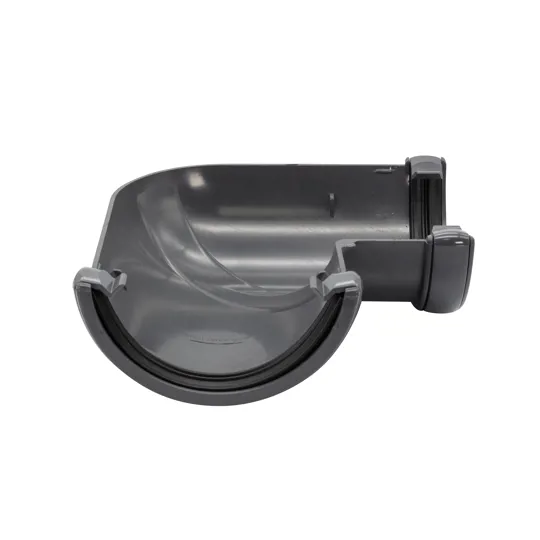 Floplast RA1AG 112mm Anthracite Grey Half Round Gutter 90� Angle