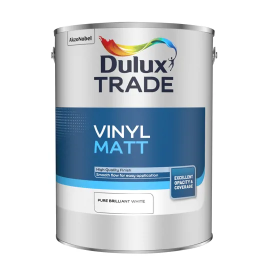 Dulux Trade Vinyl Matt B/w 5ltr