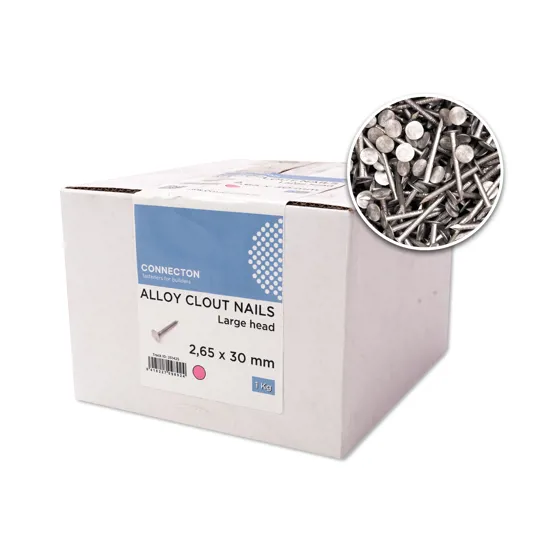 Artisan Aluminium Clout Nails 30mm x 2.65mm 1kg Box 