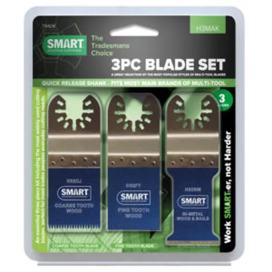 Smart H3MAK Trade Series 3pc Blade Set