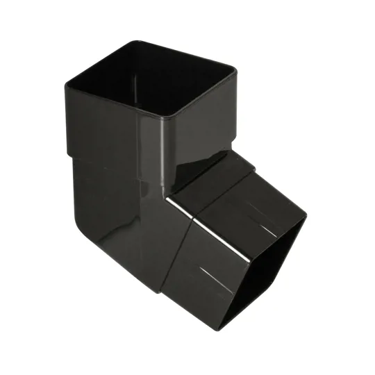 Floplast RBS2B 65mm Black Square Down Pipe Offset Bend