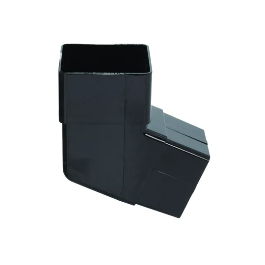 Floplast RBS2B 65mm Black Square Down Pipe Offset Bend