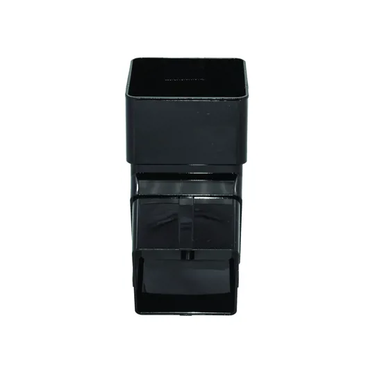 Floplast RBS2B 65mm Black Square Down Pipe Offset Bend