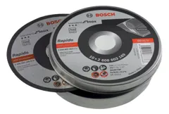 Bosch 2608603254 Thin Metal/Inox Discs, 115 x 22mm (Pack of 10)
