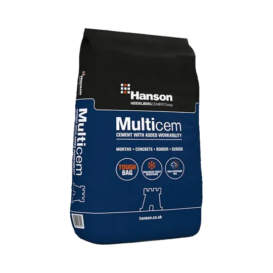 Hanson Multicem Cement 25kg Paper Bag - Tough