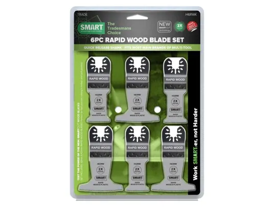 SMART H6RWK  Trade 6 Piece Rapid Wood Blade Kit