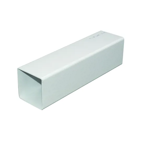 Floplast RPS4W 65mm White Square Downpipe 4m