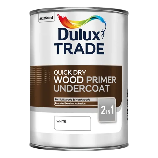 Dulux Qd Wood Primer U/coat White 2.5ltr