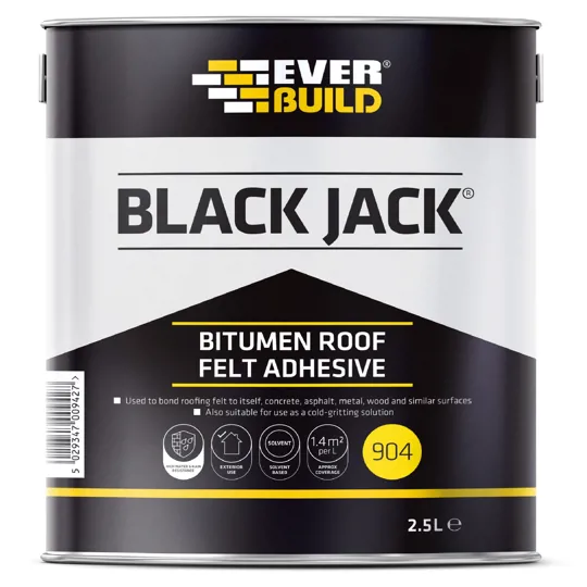 Everbuild 904 Black Jack  Felt Adhesive 2.5ltr