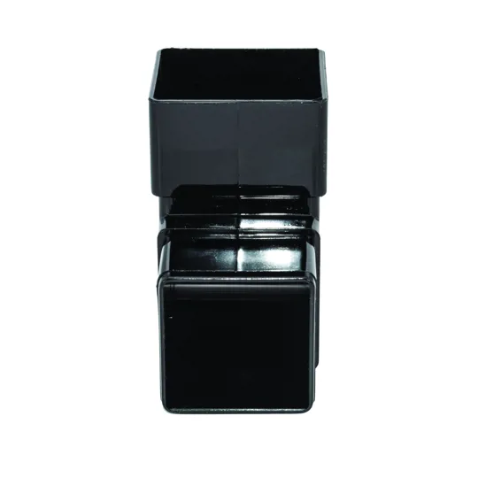 Floplast RBS1B 65mm Black Square Downpipe 90� Bend
