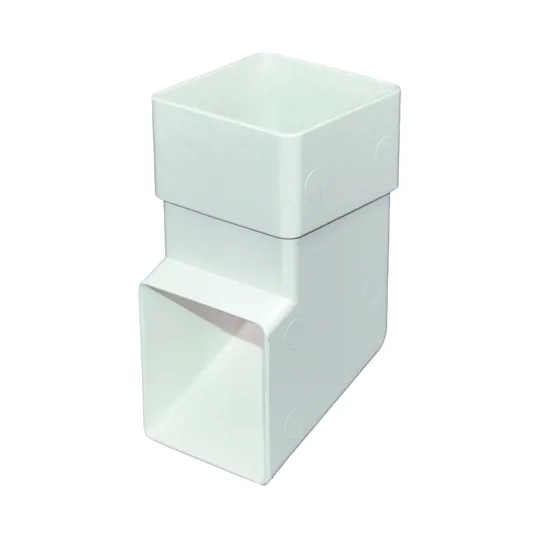 Floplast RBS3W 65mm White Square Downpipe Shoe