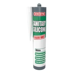 Evostik Sanitary Silicone White C20, 290ml Cartridge