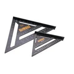 Dewalt 2 Piece Rafter Square Set, 175mm (7in) / 300mm (12in)