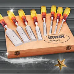 Irwin Marples 8 Piece Split Proof Chisel Set