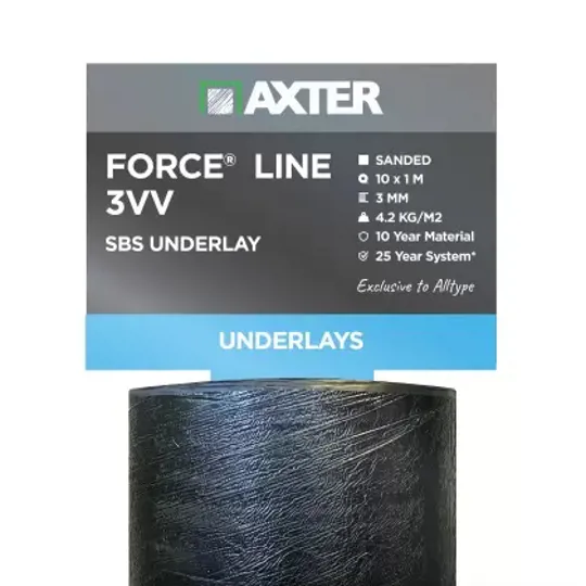 Axter Force Line 3VV 10m x 1m Base / Intermediate / Top Layer
