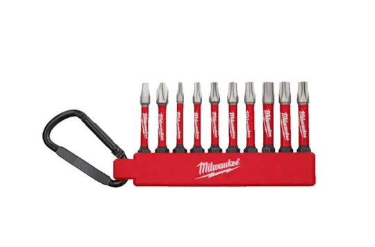 Milwaukee 4932492939 10 Piece Shockwave Keyring Impact Bit Set