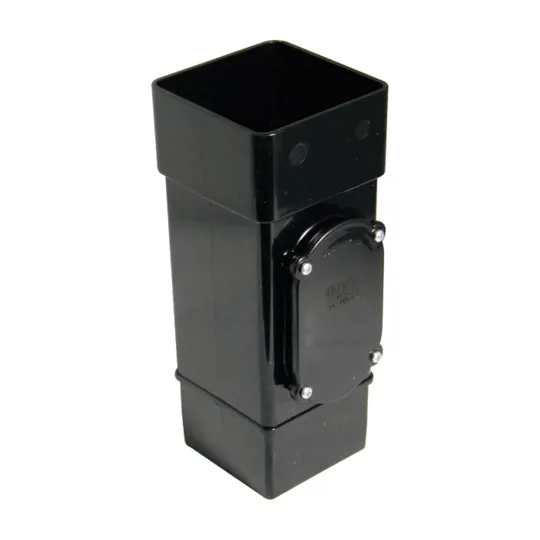 Floplast RXS1B 65mm Black Square Downpipe Access