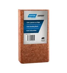 Norton 66623372704 Expert Cork Sanding Block, 109 x 62 x 30mm