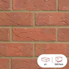 Forterra LBC Sunset Red Pressed Facing Brick, 65mm