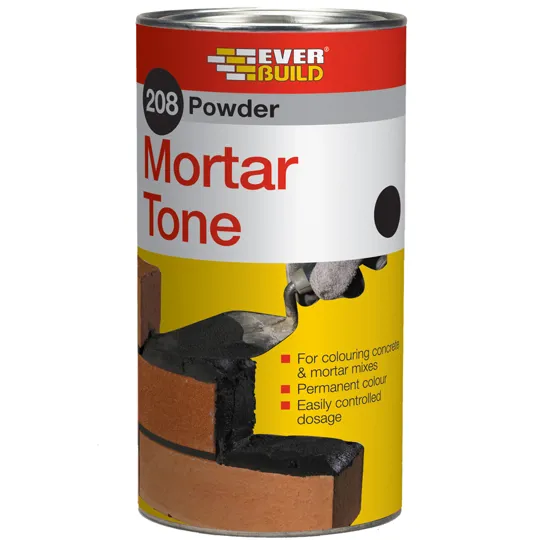 Everbuild 208 Powder Mortar Tone Black 1kg