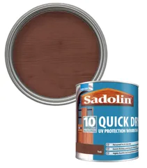 Sadolin Quick Dry UV Protection Woodstain, 1L - Teak