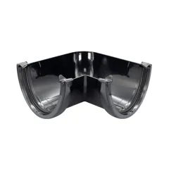FloPlast RAH1BL HiCap Black Round 90° Gutter Angle