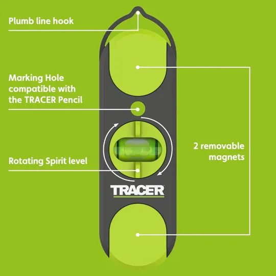 TRACER AMSF1 Magnetic Stud Finder c/w Magnet Marker Tags
