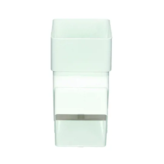 Floplast RBS2W 65mm White Square Downpipe Offset Bend