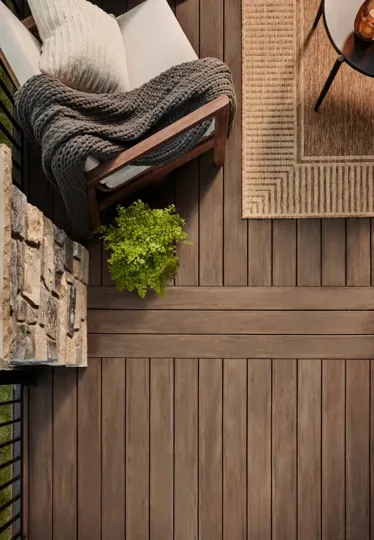 Elements Deck Board Square Edge 25x89x4880mm English Walnut