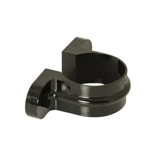 Floplast RC4B 68mm Black Round Downpipe Classic Pipeclip