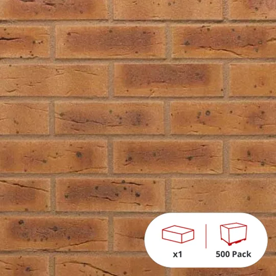 Wienerberger Harvest Buff Multi Wirecut 65mm Brick (500 Per Pack)
