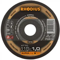 Hyde Rhodius RDSXT70-115-1 Tiger Power Metal Cutting Discs, 115 x 1.0 x 22mm, Pack of 10